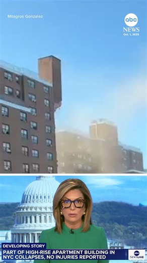An investigation is underway after an explosion in the Bronx caused part of a New York City Housing Authority apartment building to collapse on Wednesday morning. No injuries were reported. https://abcnews.visitlink.me/tP2ZJC | ABC News
