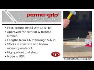 Fasten A 2x4 And Other Materials To Concrete & Masonry FAST!