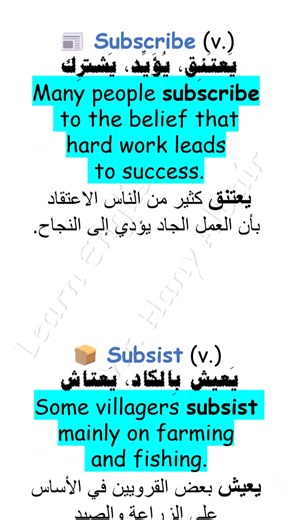 #Subscribe #Subsist #Suspend #Synthesis | Learn English with Mr. Hany Albair