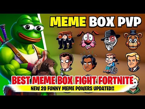 MEME Box Fight Fortnite (Best Funny Box Fight with MEME powers)!