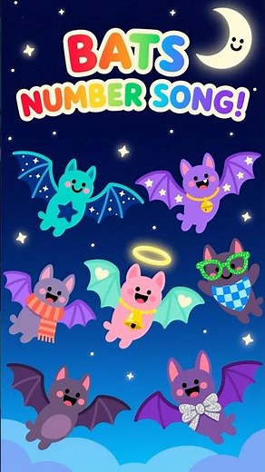 Bats Number Song #batsnumbersong #kidssongs #nurseryrhymes #preschoolrhymio