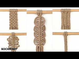 5 Easy Macrame Knot Patterns Using the Square Knot