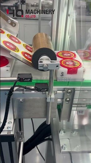 plastic container top surface labeling machine|YQ flat label applicator #labeler #machine