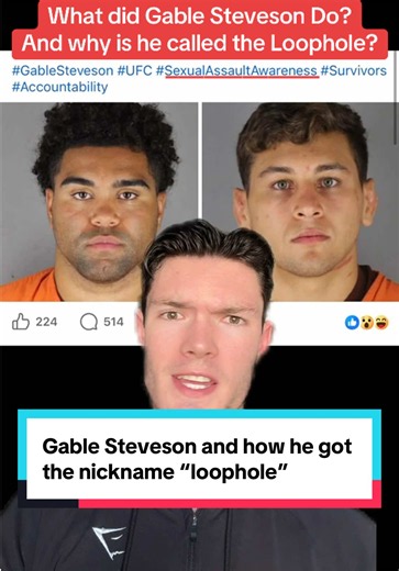 Gable Steveson and how he got the nickname “loophole” this is something I have posted in the past when my account was a little bit smaller, I think it’s something all UFC fans should know before watching him if you haven’t already. The reason it is so severe is because if the same thing happened in 2021 or later, he would be charged. I do know he willingly gave DNA and there was just a lack of evidence overall, but the fact that he would’ve been arrested if the loophole was not a thing doesn’t r