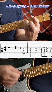 #Tutorial The Offspring - Self Esteem Guitar Intro#guitartutorial #guitarcover #electricguitar #guitarlesson #fyp #theoffspring #selfesteem #punkguitar #punkcalifornian #skullstrings | Tony GALDI