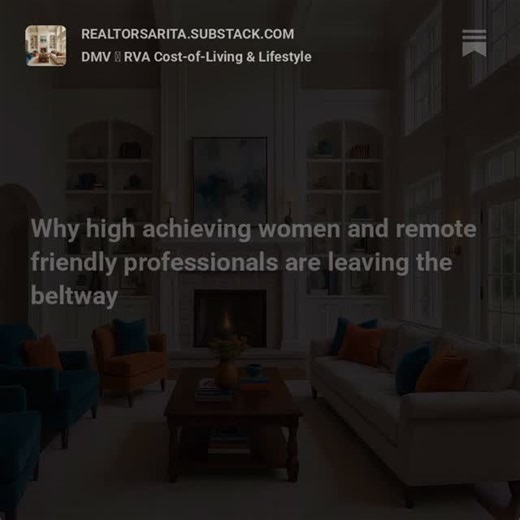 Keep your career. Upgrade your life. Cost-of-living wins, new-construction options, and weekend energy—inside the blog (link in bio)→ https://realtorsarita.substack.com/p/dmv-rva-cost-of-living-and-lifestyle?r=6itjjl | Realtor Sarita Foxworth | Facebook