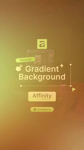 Tutorial edit gradient background dengan Affinity by Canva. Buat kamu yang mau bikin background keren, bisa banget nih cobain fitur gradient di Affinity. Yuk komen mau dibuatin tutorial apa lagi! Semoga video ini bermanfaat. #affinity #canva #gradient #tutorial #design