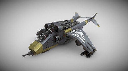 Imperial Guard Valkyrie VTOL Carrier - Download Free 3D model by Hosti (@Hosti16)