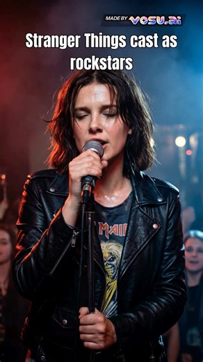 Stranger Things cast edit to Rockstars! KlingAI on Vosu.ai