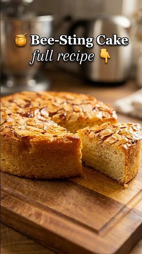​Bee-Sting Cake 🍯🥮 | Oktoberfest 🇩🇪 | Recipe 👇 (Bienenstich)