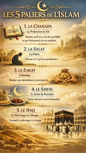 Les 5 paliers de l’islam #nasheed #allah #allahuakbar
