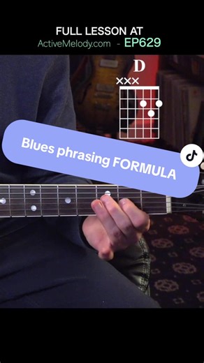 A simple blues phrasing formula. Anchor the entire solo to a single note (the note of the key of the song) - #guitarlesson #guitarlessons #bluesguitar
