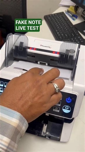 Cash Counting Machine Live Fake Note Detection Test