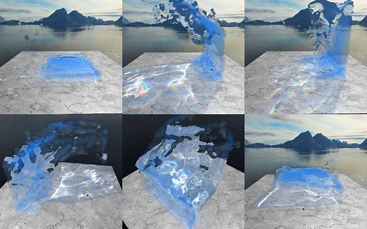 一个实时流体模和流体渲染程序