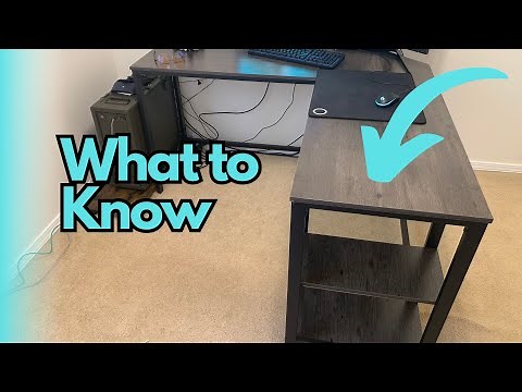 VASAGLE L-Shaped Computer Desk Review