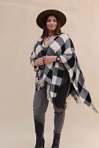 Watch Buffalo Check Tassel Poncho Online | Vimeo On Demand