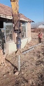 Easy process of staking by machine.