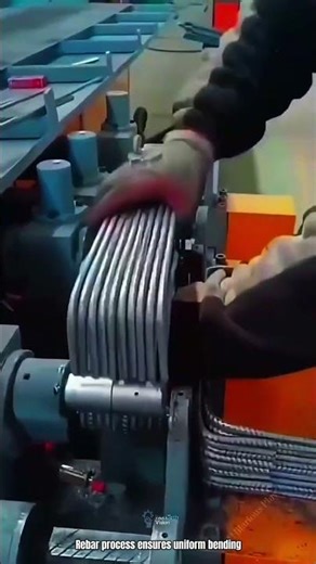 Automated Steel Bending Work Process For Uniform Rebar Shapes