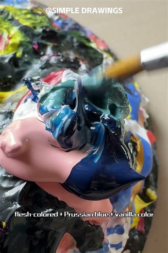 Easy Late Spring Landscape Painting for Beginners 🎨 #painting#acrylicpainting #springdiaries#shors