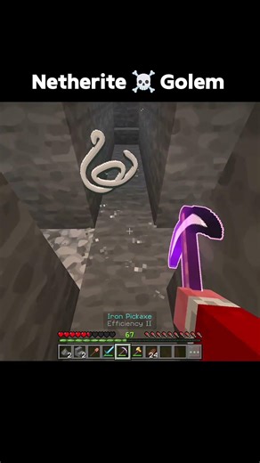 Minecraft Netherite Golem Moment