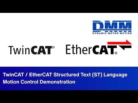 TwinCAT / EtherCAT Structured Text (ST) Language Motion Control