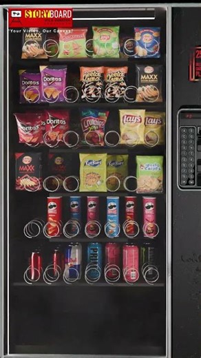 Hyper-Realistic Vending Machine in 3D #storyboardvfx