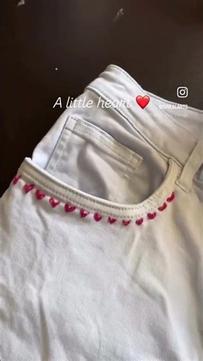 A little heart ❤️ #emroidery #emroiderybasics