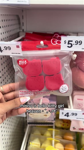 soooo many cutie finds!!! i love finding more affordable and cute hello kitty supplies ;) #miniso #minisoambassador #myminisousa #hellokitty #hellokittyfinds