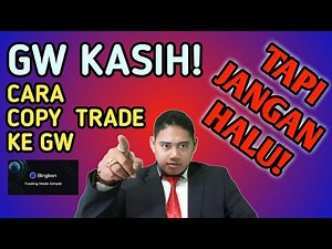 Tutorial depo dan wd bingbon + Gw kasih cara copy trade !! Tapi jangan pada halu yah !!