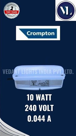 “Crompton 10W Bulk Head Light — Bright, Strong & Energy Efficient! 💡🔥” #energyefficientlighting