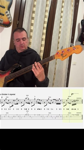 Fretless line 1 in Bb major