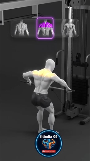 Cable Row | Back Workout for Thick Lats 💪 | Gym Exercise Hindi#fitindia 09,