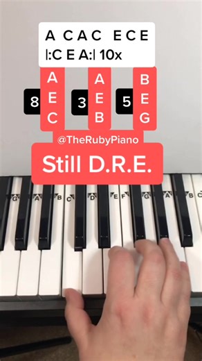 Learn to Play Still D.R.E. on Piano - Easy Tutorial