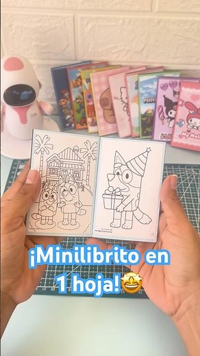 How to Make a Mini Coloring Book with 1 Sheet | Easy DIY