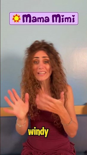 How to Say WIND, WINDY, RAIN & RAINING in ASL 🌧️💨 | Weather Signs with Mama Mimi