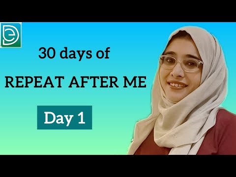 Shadow Practice for Fluent English- Day 1