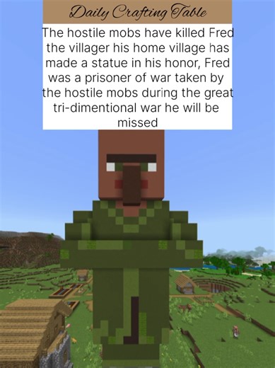 #news #villager #minecraftnews #craftingtable #war
