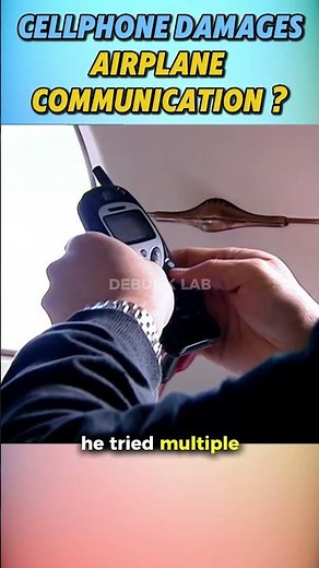 Do cell phones really mess with airplane signals? 📱✈️ #MythBusters