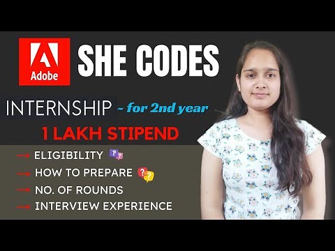 🔥Adobe She Codes 2024 | Internship Hiring #2nd year | On-Campus #interview #viral #internship2024