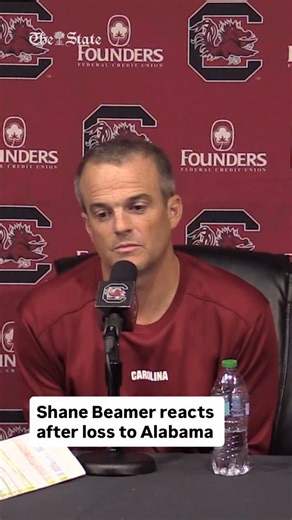 Here's what Shane Beamer had to say after South Carolina's 29-22 loss to Alabama. #Gamecocks | The State Newspaper