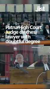 229K views · 2.4K reactions | In a hearing at Patna High Court, Justice Chakradhari Sharan Singh caught an advocate with doubtful qualifications. The lawyer seemed hesitant when asked about his LLB and LLM degrees. Justice Chakradhari suspected the same and questioned the counsel on his qualifications and eventually ordered a proceeding against him for misleading people. #court #courthearing #justice #patna #highcourt #lawyer #judge | Jist | Facebook