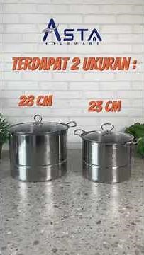 Review Dandang Kukus Stainless Steel Panci Stock Pot Steamer Duo Asta