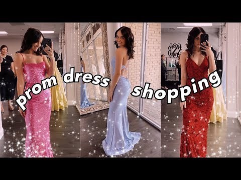 prom dress shopping vlog 2020 *senior prom* !!! (i found the perfect dress!)