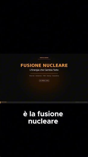 Nuclear Fusion, The Race for Infinite Energy