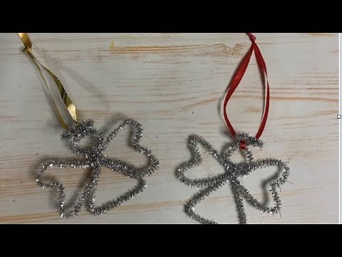 Easy Pipe Cleaner Angel Ornament Craft