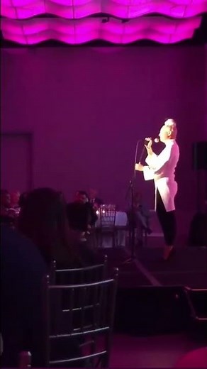 Sia performing elastic heart at a private event