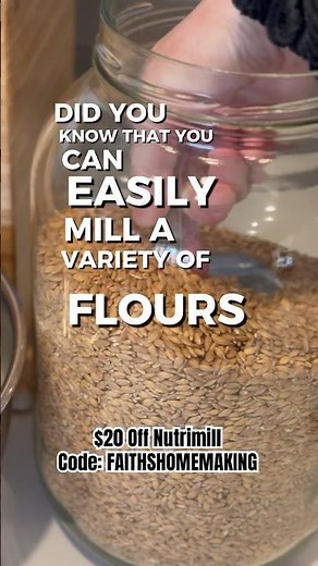 Types of Flour You Can Mill at Home #cookingathome #cookingfromscratch #grain