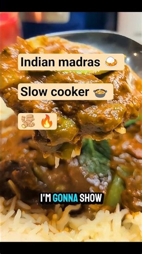 Slow Cooker Indian Madras 🇮🇳Rich, warming curry made easy in the crockpot.Perfect for busy days