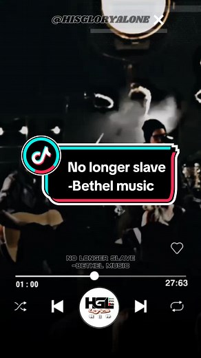No Longer Slave - Bethel Music Lyrics Video