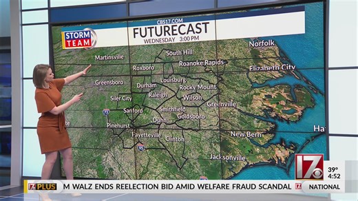 Warmer weather arrives in central NC Tuesday despite clouds
